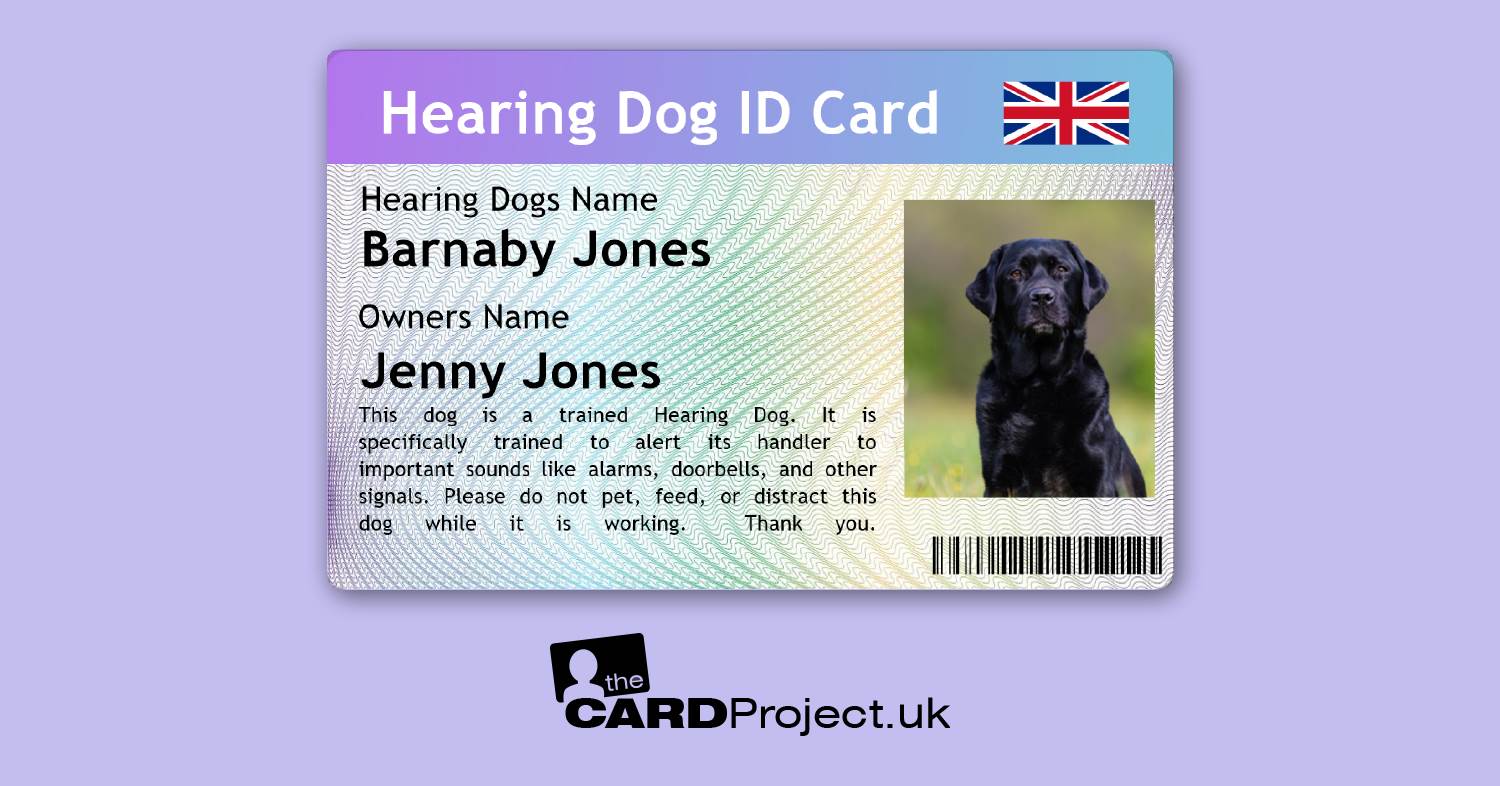 Hearing Dog ID Card  (FRONT)